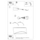 Varnished wall lamp VIXEN white gloss Varnished wall lamp VIXEN white gloss