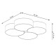 Ceiling lamp CIRCLE 4 white