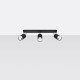 Ceiling lamp NERO 3 black/chrome