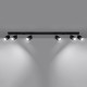 Ceiling lamp NERO 6 black/chrome
