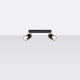 Ceiling lamp NERO 2 black/golden