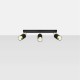 Ceiling lamp NERO 3 black/golden