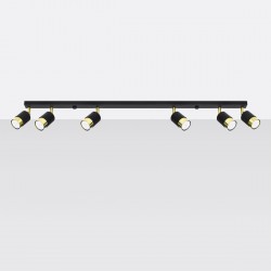 Ceiling lamp NERO 6 black/golden