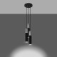 Pendant lamp BORGIO 3P black