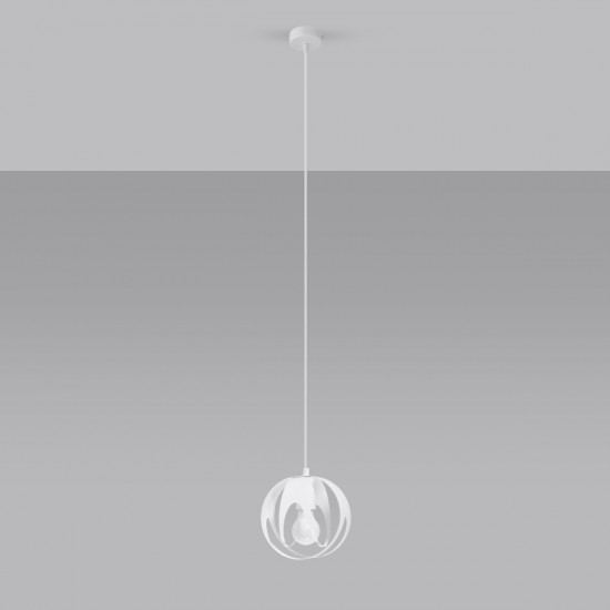 Pendant lamp TULOS 1 white