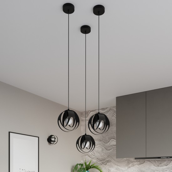 Pendant lamp TULOS 1 black