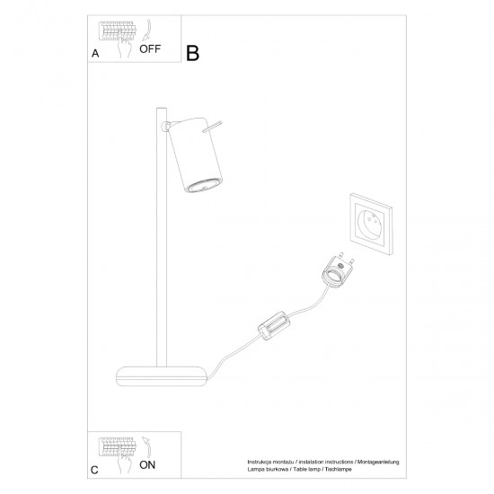 Table lamp RING black Table lamp RING black