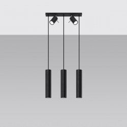 Pendant lamp RING 3 black