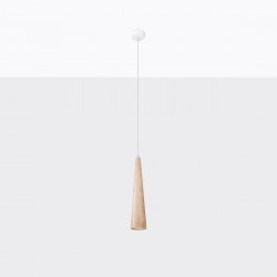 Pendant lamp SULA 1 natural wood
