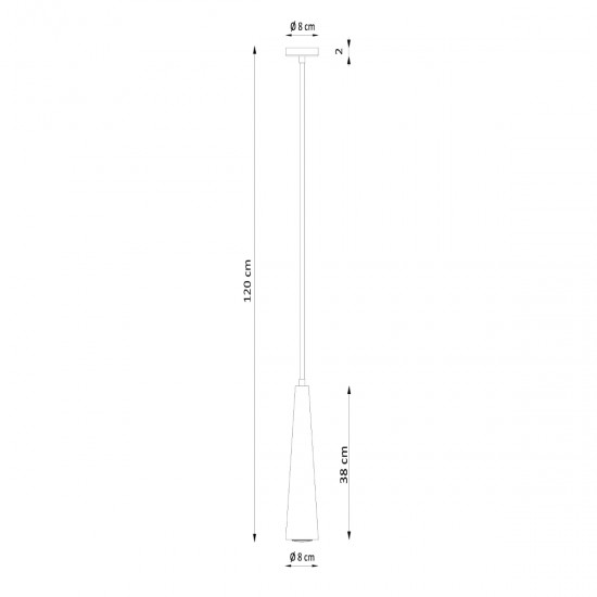 Pendant lamp SULA 1 natural wood