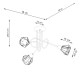 Chandelier ARTEMIS 3S black Chandelier ARTEMIS 3S black
