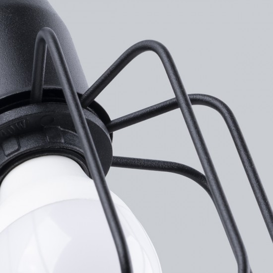 Wall lamp BELUCI 1S black