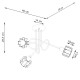 Chandelier BELUCI 3S black Chandelier BELUCI 3S black