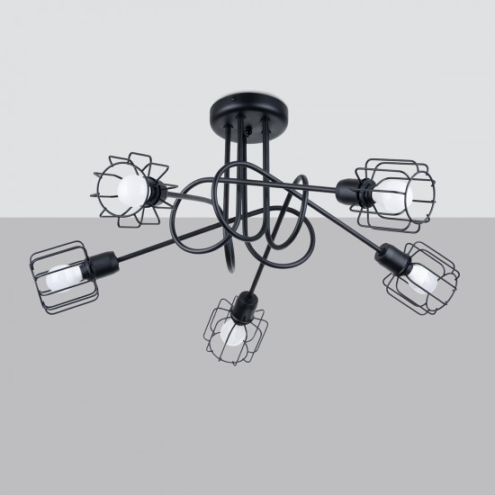 Chandelier BELUCI 5S black Chandelier BELUCI 5S black