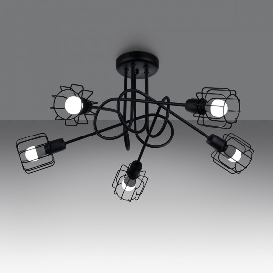 Chandelier BELUCI 5S black Chandelier BELUCI 5S black