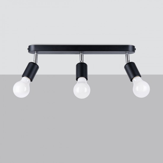 Ceiling lamp FORNES 3 black
