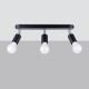 Ceiling lamp FORNES 3 black