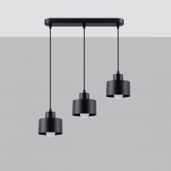 Pendant lamp SAVAR 3 black