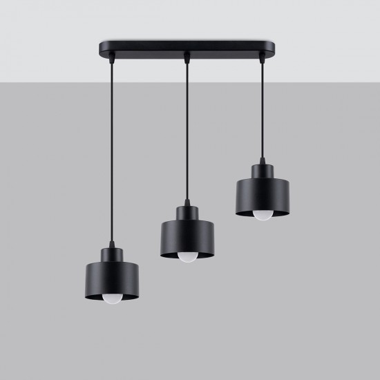 Pendant lamp SAVAR 3 black