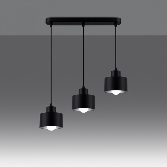 Pendant lamp SAVAR 3 black