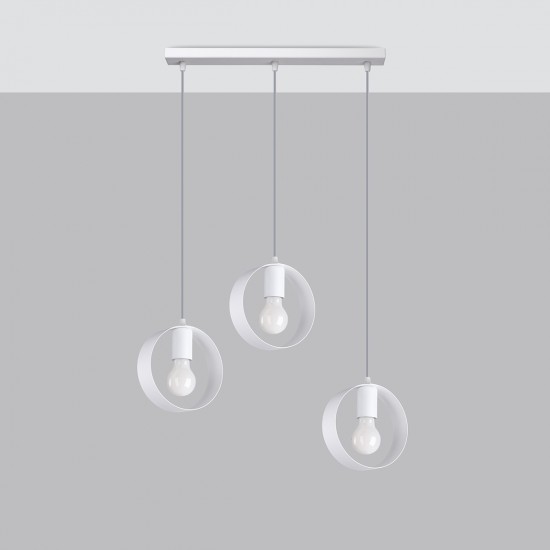Pendant lamp TITRAN 3 biała