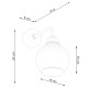Wall lamp ALINO 1 black Wall lamp ALINO 1 black