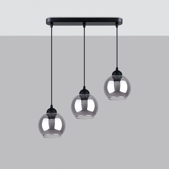 Pendant lamp ALINO 3 black