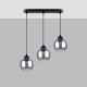 Pendant lamp ALINO 3 black
