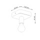 Ceiling lamp TAVO 1