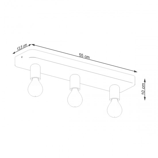 Ceiling lamp TAVO 3