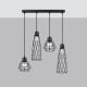 Pendant lamp SUBA 4L black