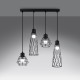 Pendant lamp SUBA 4L black
