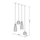 Pendant lamp SUBA 4L black