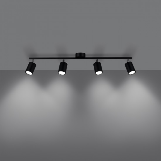 Ceiling lamp LEMMI 4L black