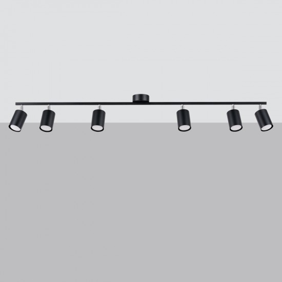 Ceiling lamp LEMMI 6L black