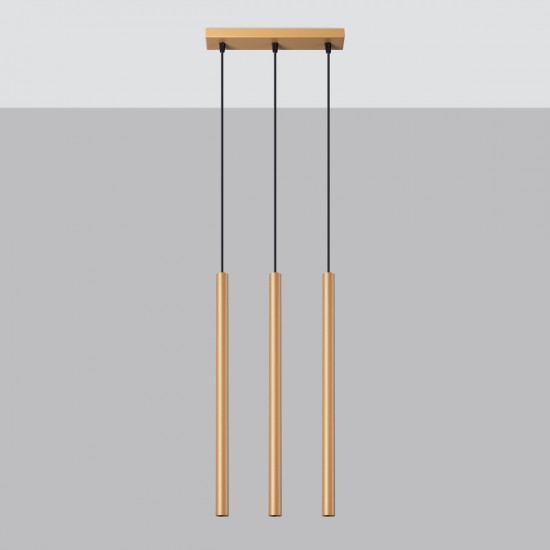 Pendant lamp PASTELO 3L gold