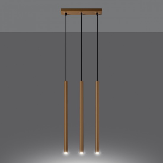 Pendant lamp PASTELO 3L gold