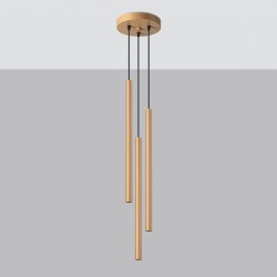 Pendant lamp PASTELO 3P gold