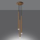 Pendant lamp PASTELO 3P gold