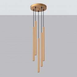 Pendant lamp PASTELO 5P gold