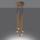 Pendant lamp PASTELO 5P gold