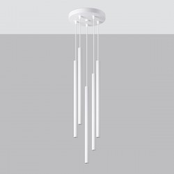 Pendant lamp PASTELO 5P white