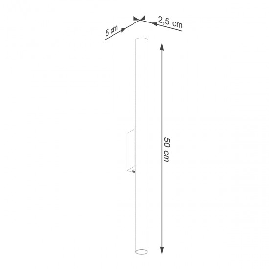 Wall lamp PASTELO 2 white