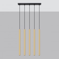 Pendant lamp PASTELO 5L polished gold