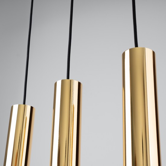 Pendant lamp LAGOS 3 polished gold