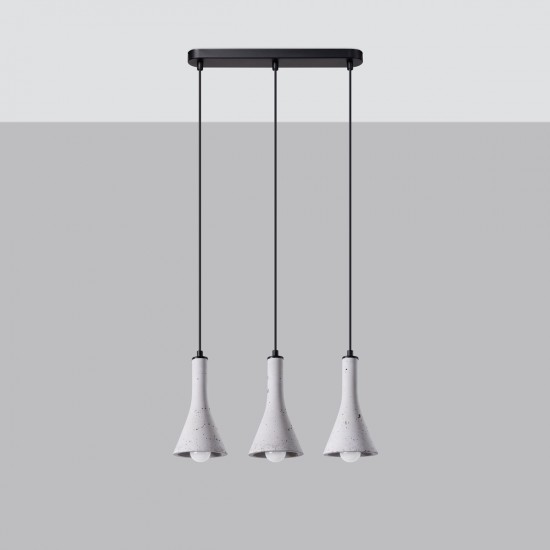 Pendant lamp REA 3L concrete