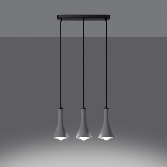 Pendant lamp REA 3L concrete