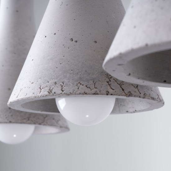Pendant lamp REA 3L concrete
