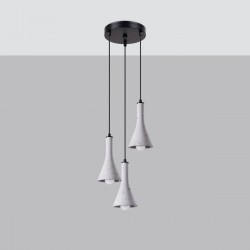 Pendant lamp REA 3P concrete