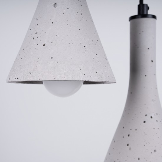 Pendant lamp REA 3P concrete